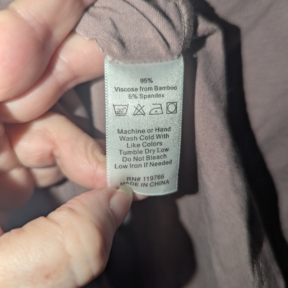 S NWT Jonano Mauve Fin Top Sustainable Bamboo - Picture 5 of 7